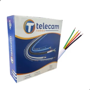 Cabo Para Alarme 4 Vias 4x50 Telecam 100 Metros Liga Cobre