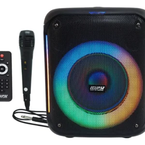 Caixa Som Microfone 800w Bluetooth Portátil Controle Remoto