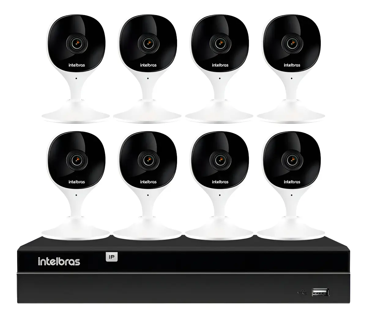 Kit 8 Câmeras Wi-Fi iMx C + Gravador Digital